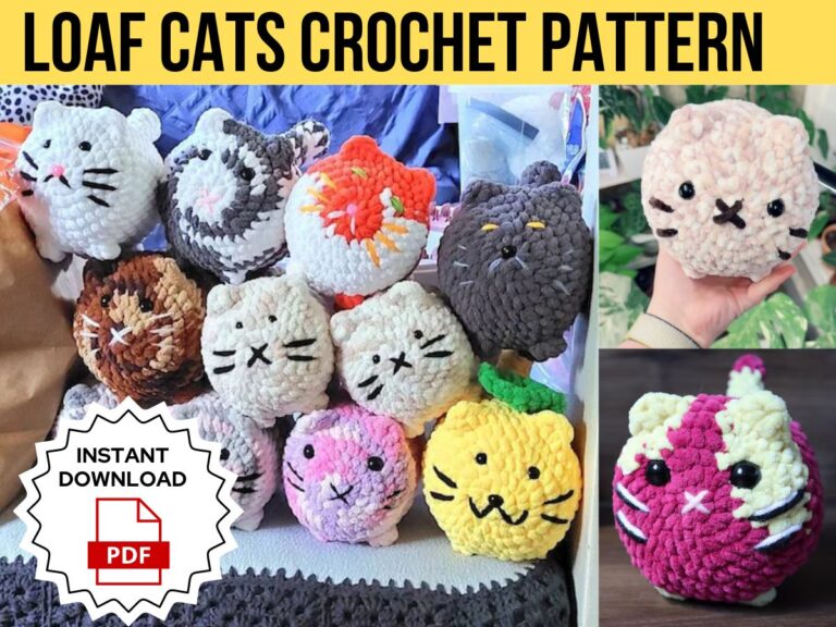 Loaf Cat Crochet Pattern Crochet Bay Loaf Cat Crochet Pattern Crochet Bay